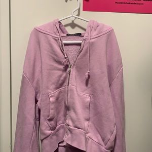 Purple/pink cropped brandy hoodie